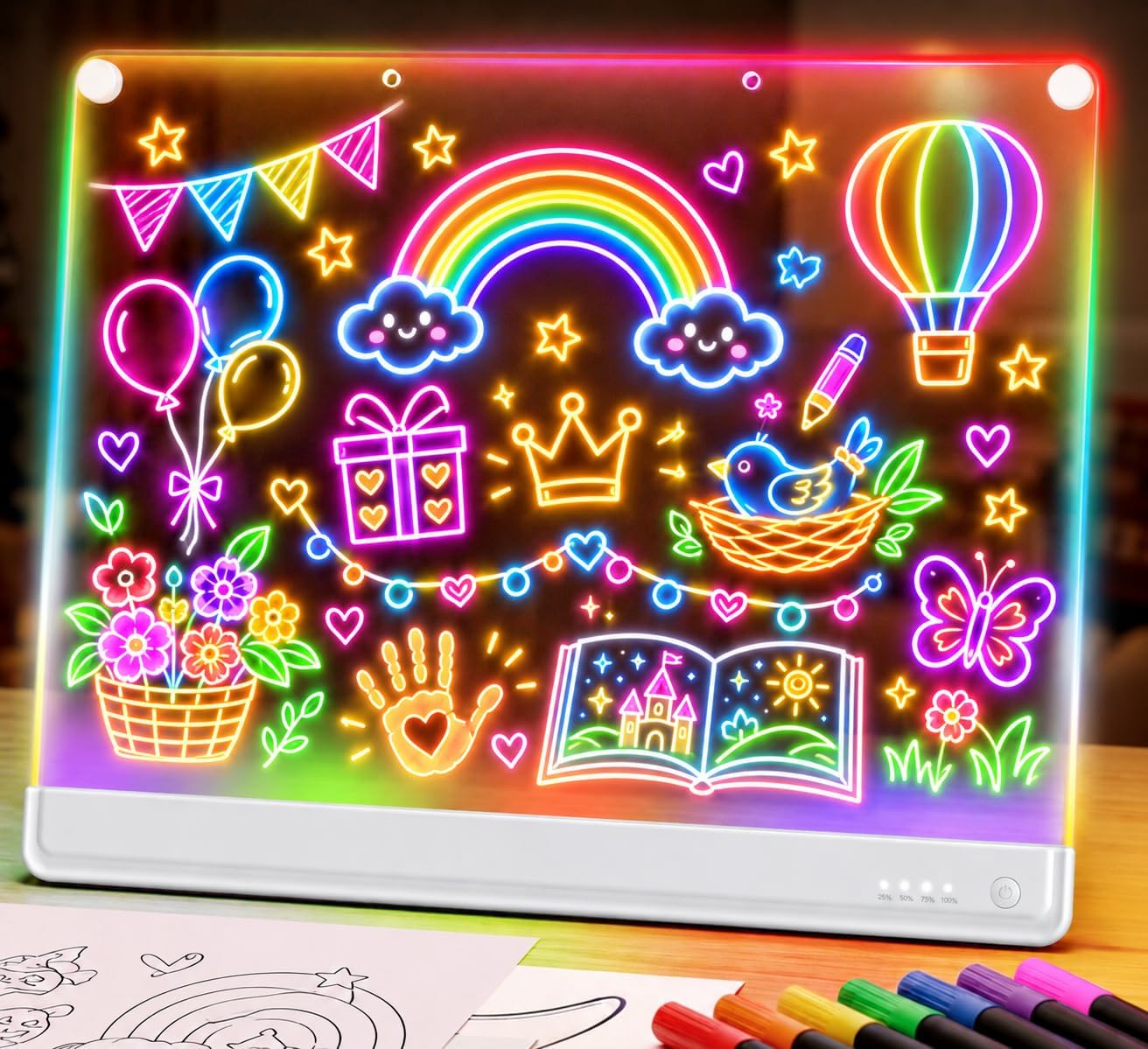 Detalle de Rechargeable LED Drawing Board, 19.7-Inch