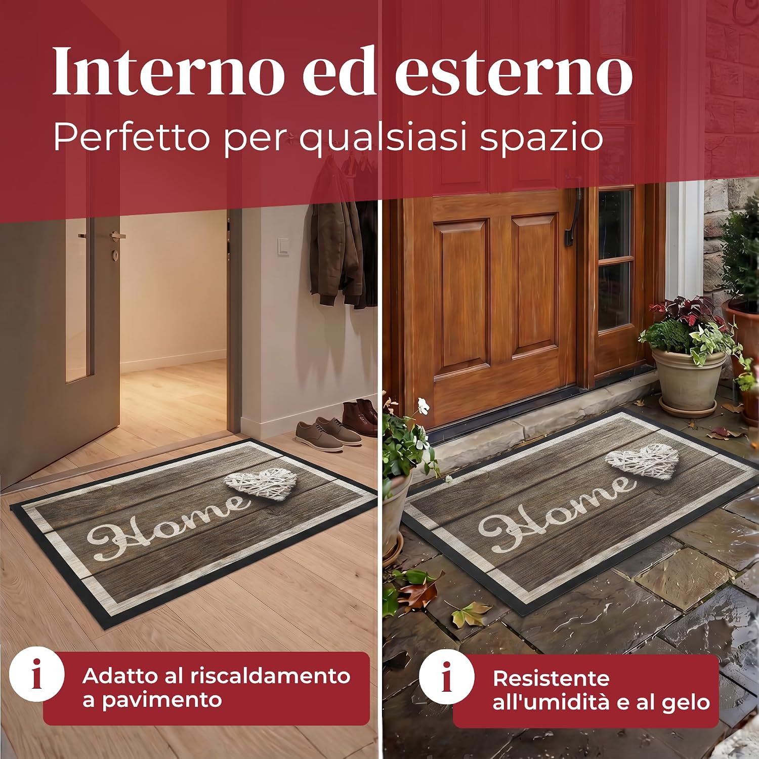 Detalle de Valia Home Zerbini per ingresso 40 x 60 cm: antisporco, antiscivolo e resistente