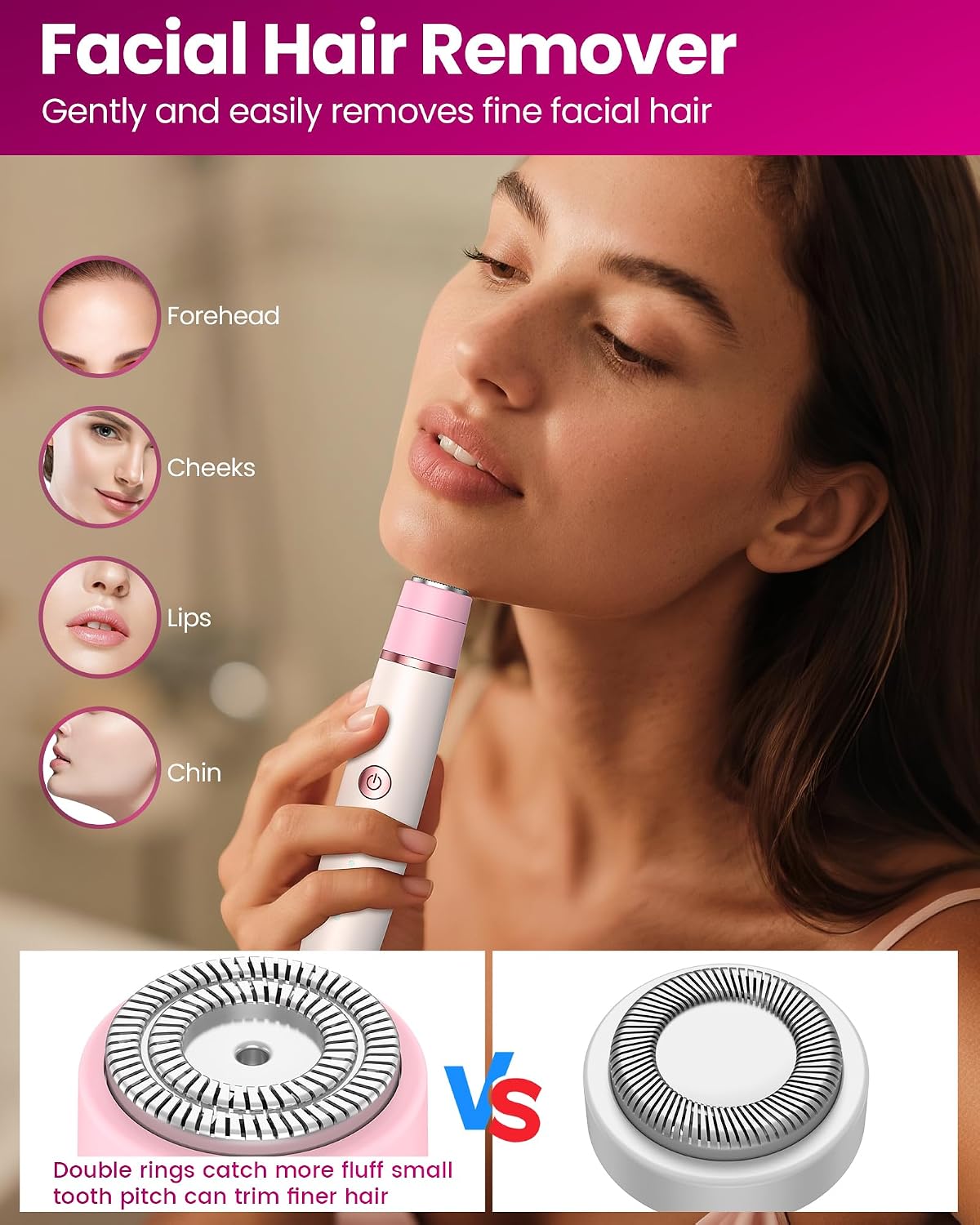 Detalle de Rechargeable 4-in-1 Bikini Trimmer for Women 🪒