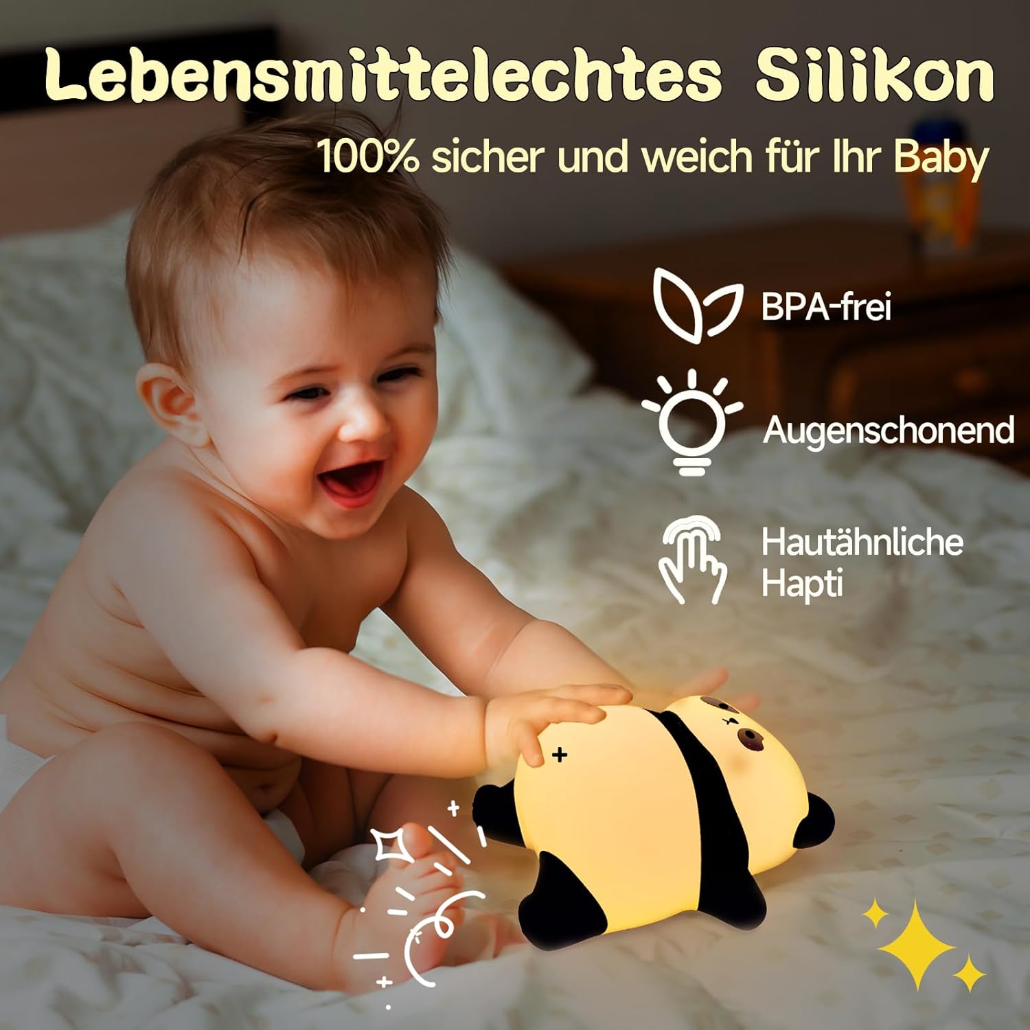 Thumbnail 1 de NesveCit Panda Nachtlicht 1200mAh