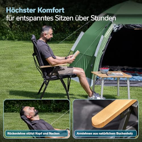 Thumbnail 4 de Skandika Campingstuhl mit 3-fach verstellbarer Rückenlehne