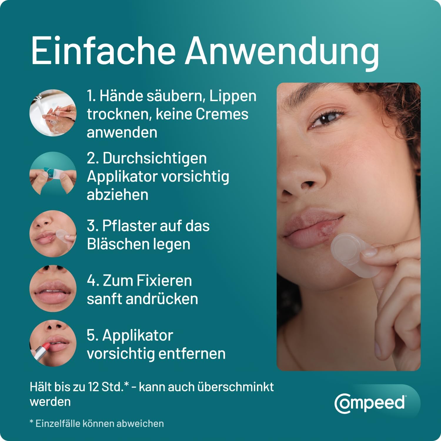 Thumbnail 5 de Compeed Herpesbläschen Patch – mit Applikator, 15 Patchs