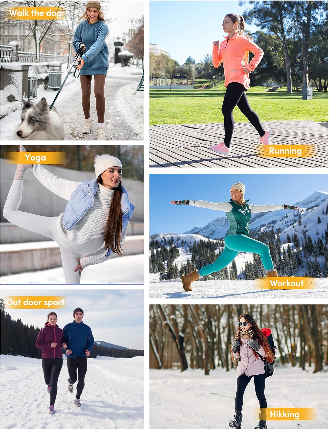Detalle de Heathyoga Fleece-Lined Leggings