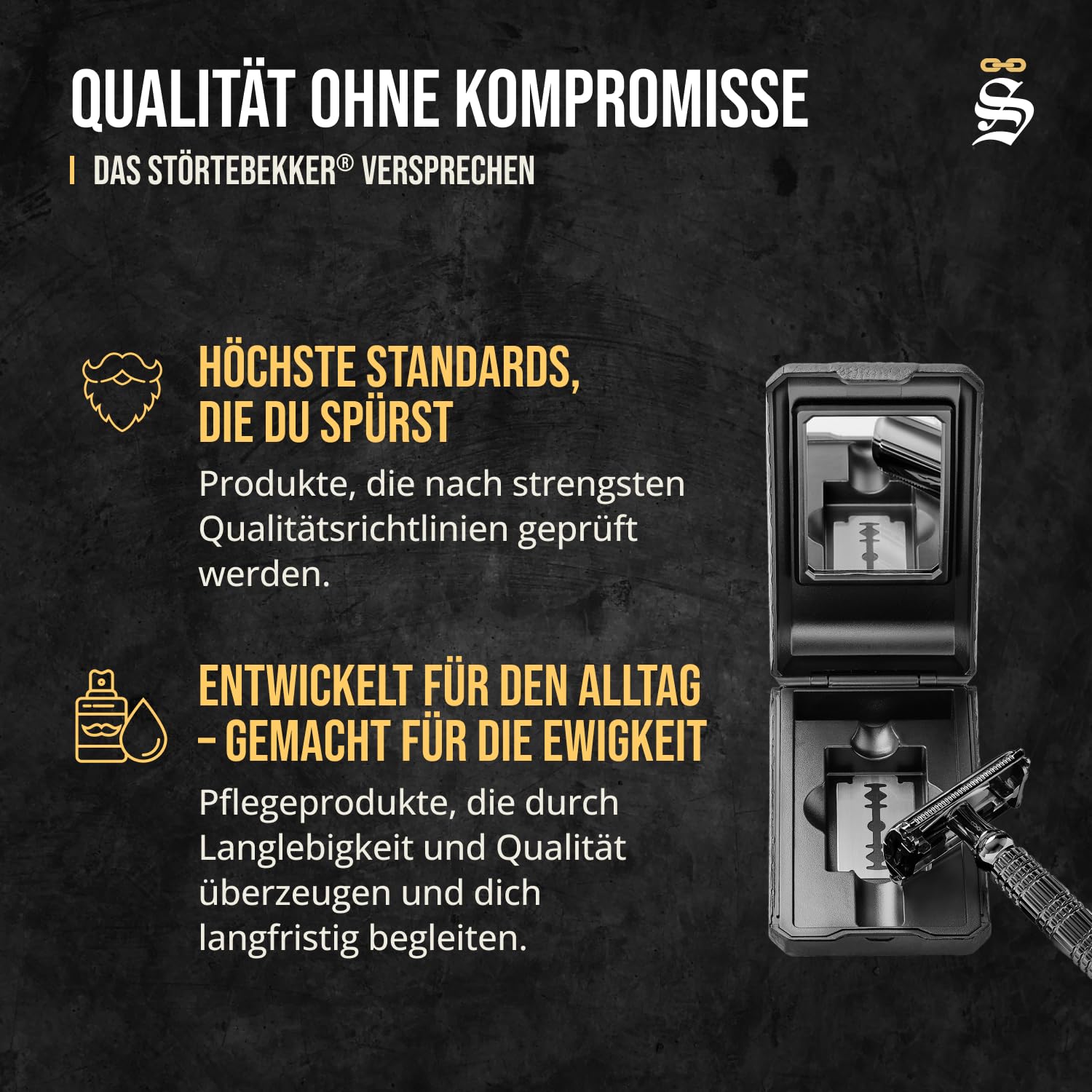 Thumbnail 6 de Störtebekker Premium Rasierhobel Hamburg – Testsieger 12/2024 mit 10 Klingen & Leder-Etui