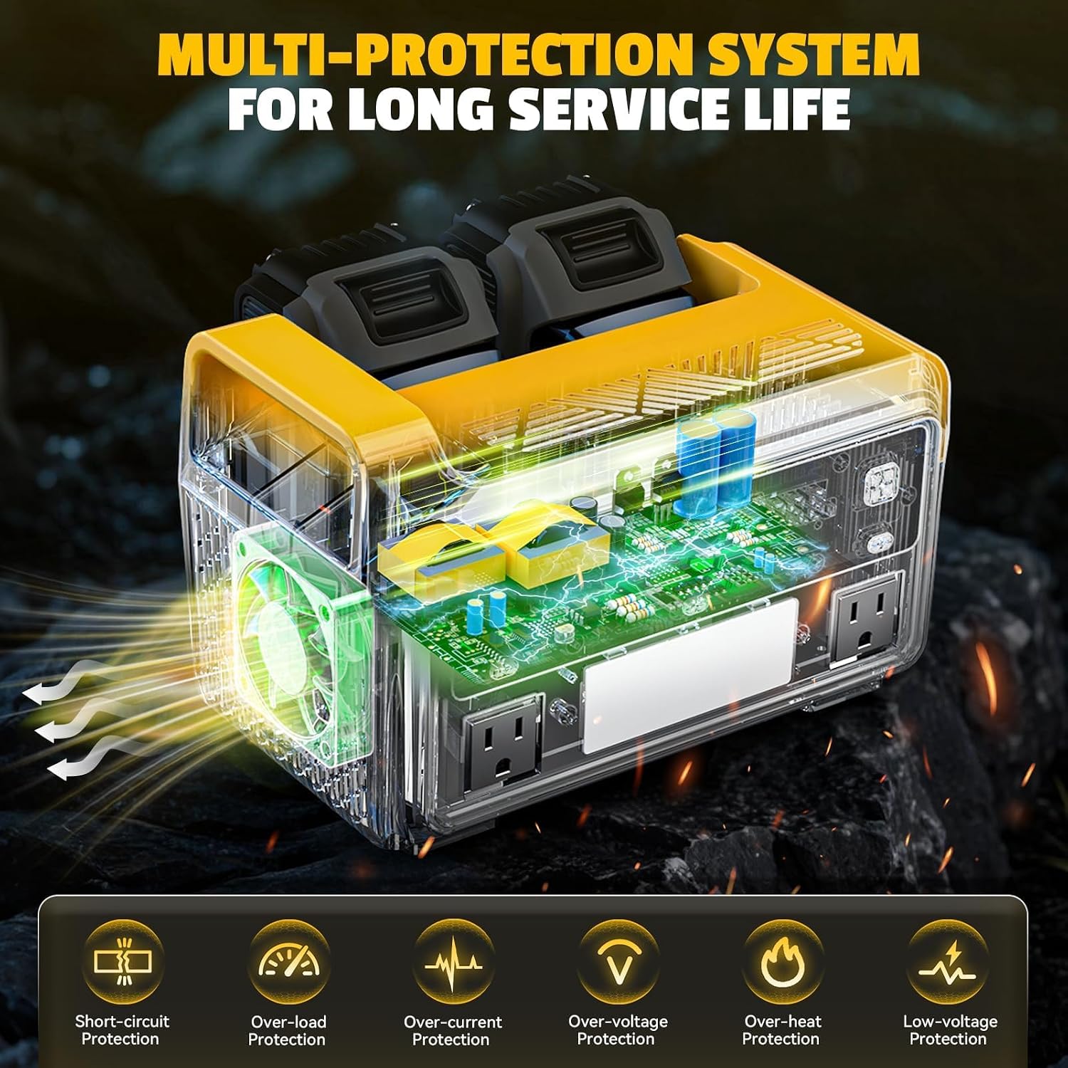 Thumbnail 6 de Dewalt 550W Portable Power Inverter 110V ๐