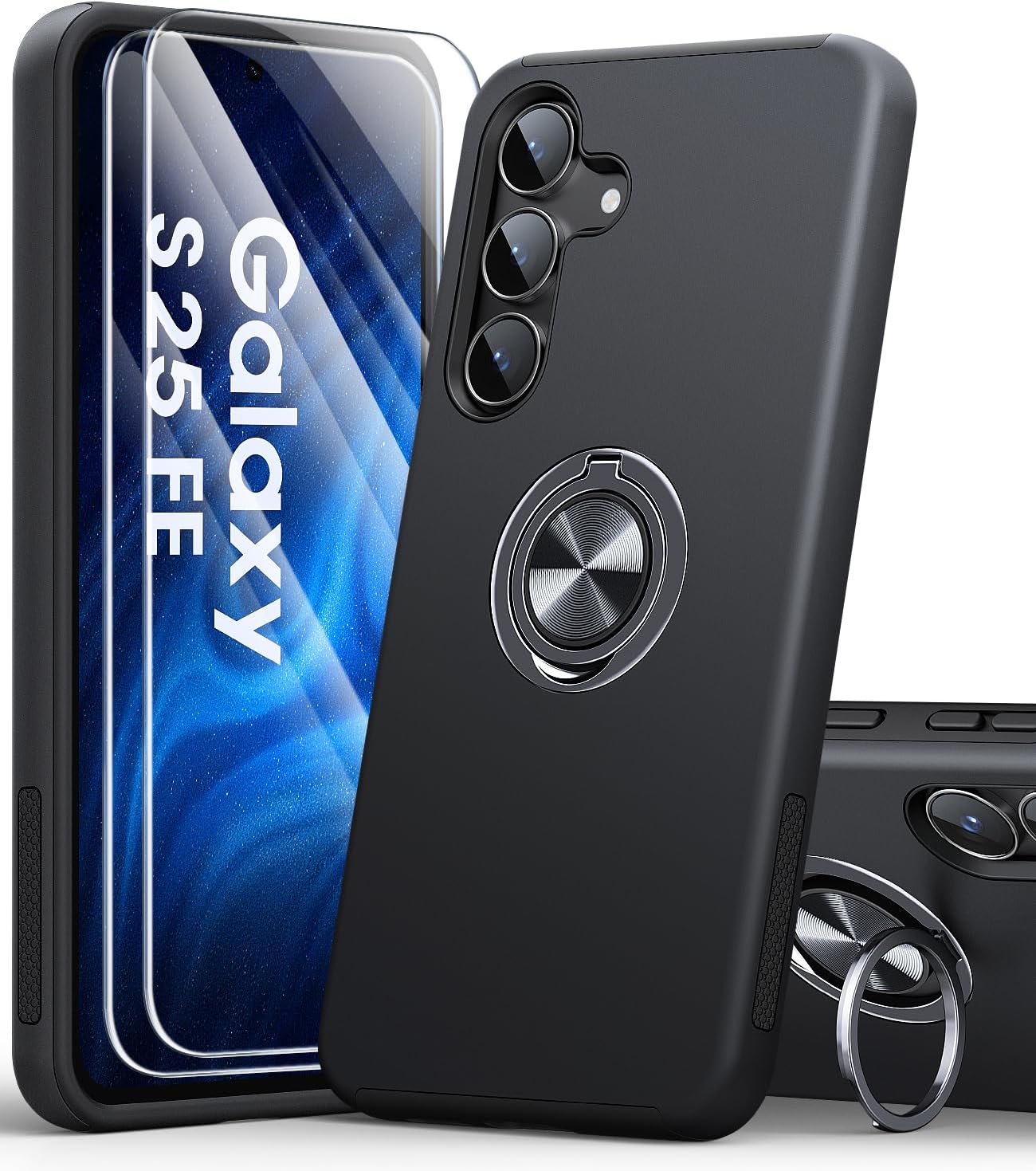 Detalle de AOUIA S25 FE case with 2-pack screen