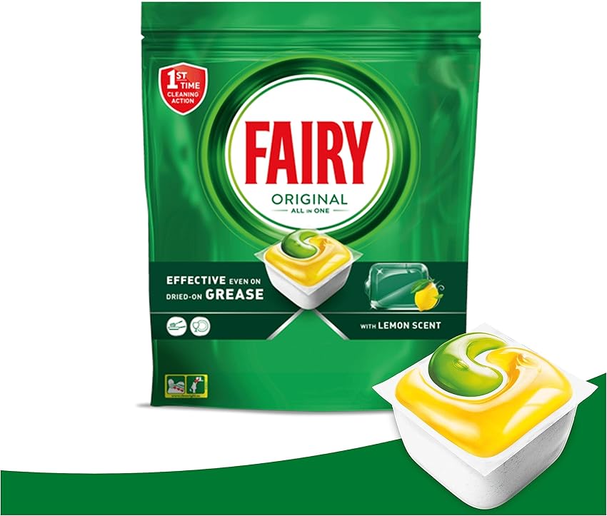 Thumbnail 5 de Fairy Original Todo En Uno Cápsulas Lavavajillas Limón 🍋 71