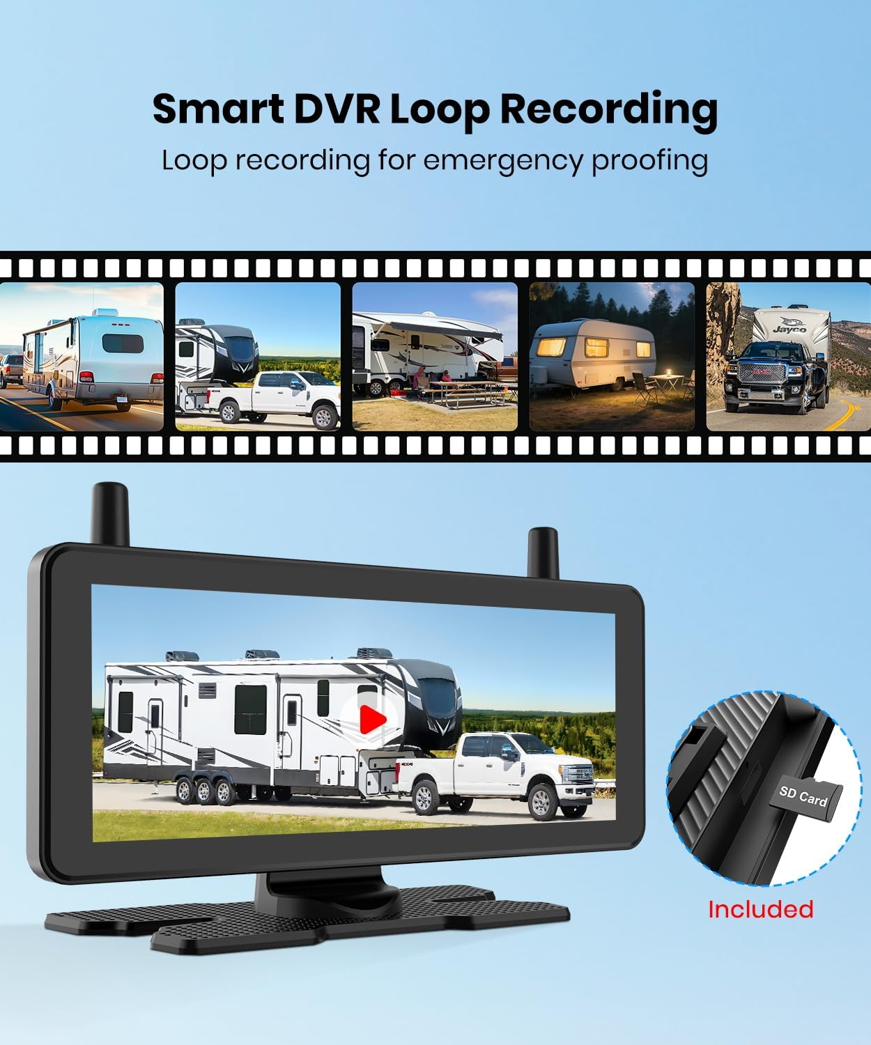 Thumbnail 5 de AUTO-VOX RV Backup Camera 7.2" DVR
