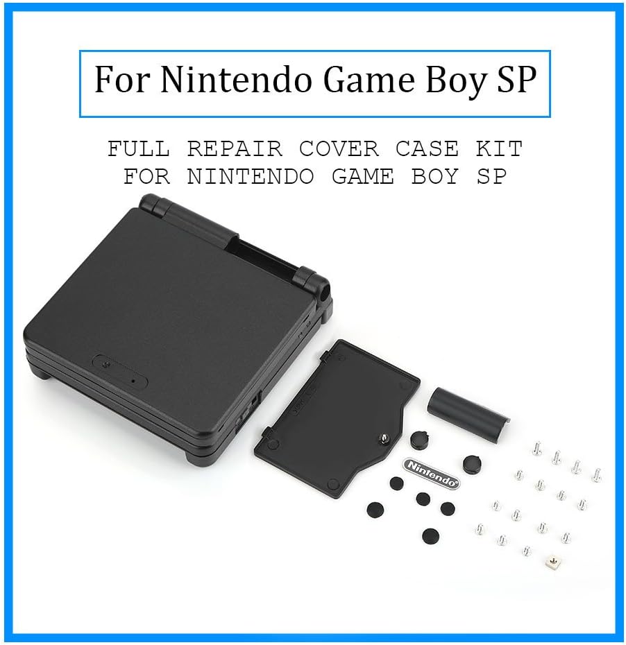 Thumbnail 6 de Nintendo Game Boy Advance SP replacement shell – black