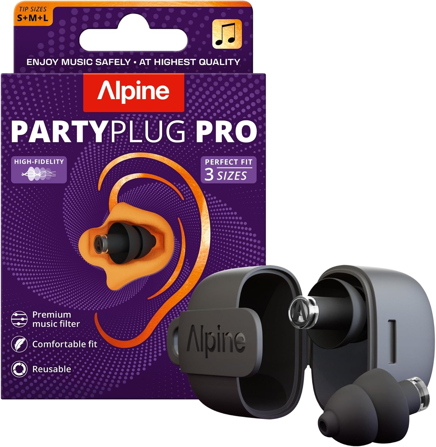 Thumbnail 5 de Alpine PartyPlug Pro: Tappi Orecchie Hi‑Fi 21 dB per Concerti, Festival e Discoteca