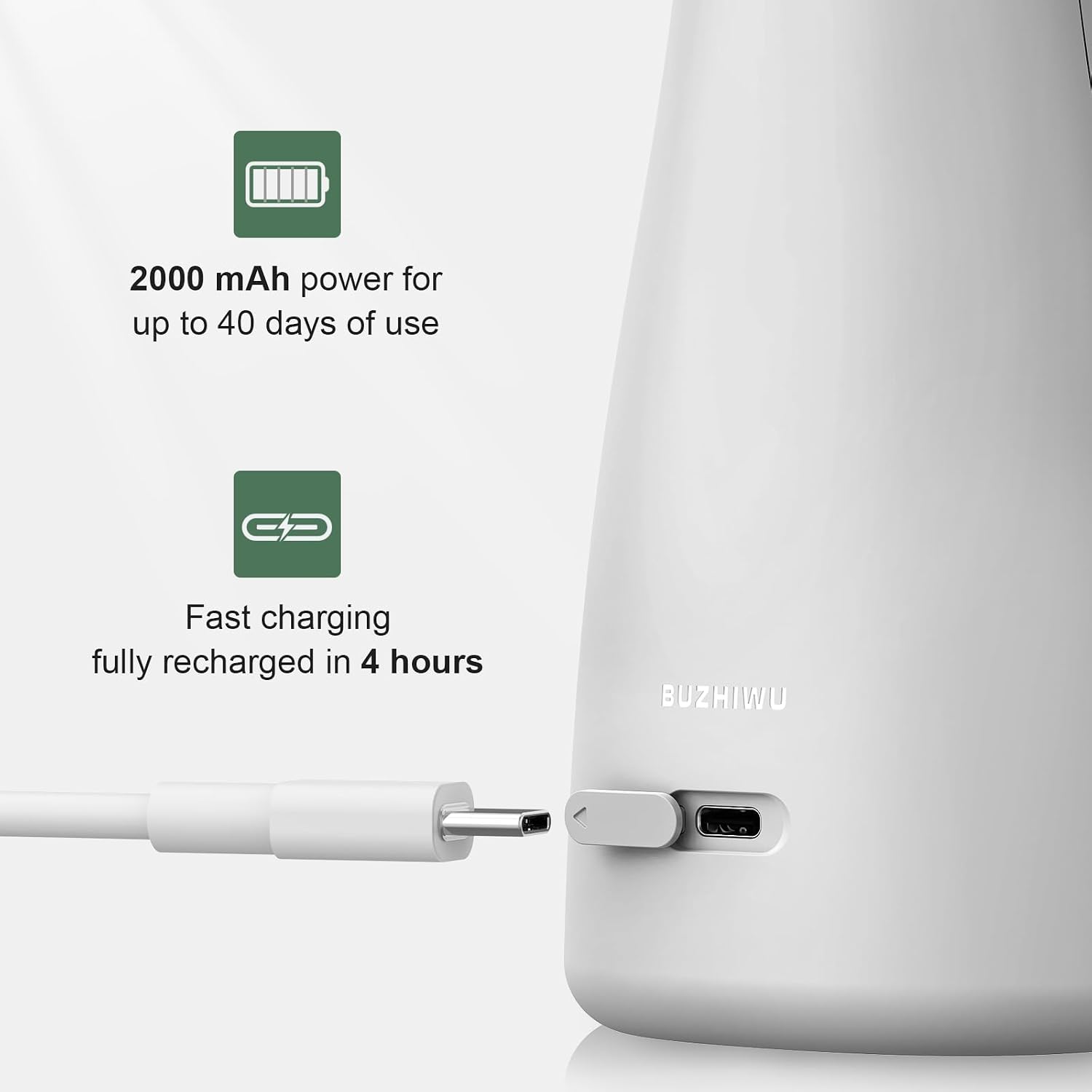 Thumbnail 5 de Water Flosser for Teeth Cordless with 300ML Tank, 3 Modes and 3 Tips – BUZHIWU