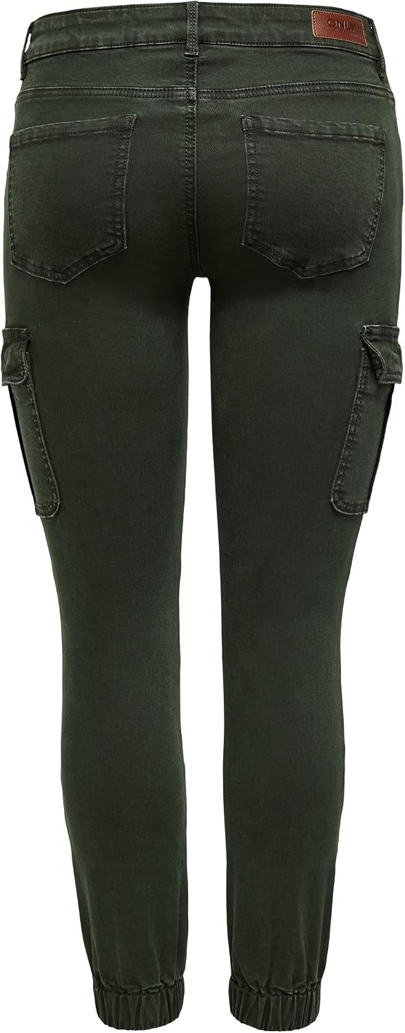 Detalle 2 de ONLY Cargo Trousers ONLMISSOURI Slim Fit – Pantaloni cargo lunghi con elastico alle caviglie