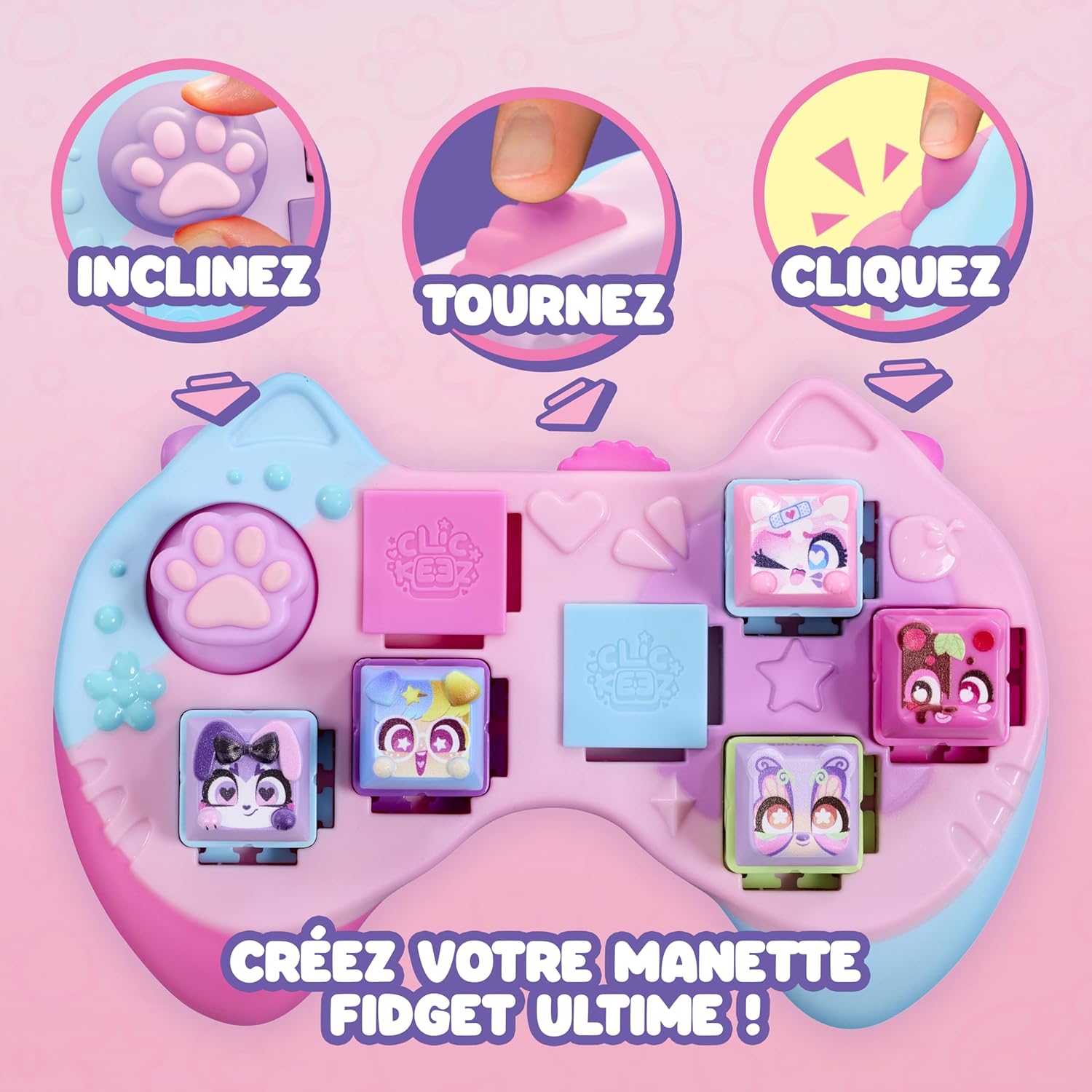 Thumbnail 5 de Goliath CLICKEEZ Controller : manette à customiser avec 5 touches cliquables kawaii (ASMR, 70 personnages)