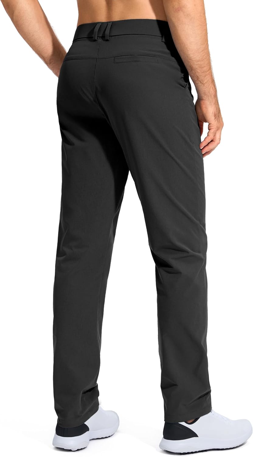 Detalle 2 de Pudolla Men’s Golf Pants Stretch Work Dress Comfy Pants (Lightweight Quick Dry) with Pockets