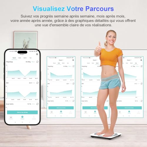 Thumbnail 3 de Bascula Digital SmartFit 180kg con App y Monitores💪