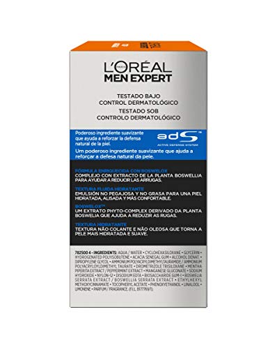 Detalle 2 de L'Oréal Paris Men Expert Stop Arrugas: Cuidado hidratante anti-arrugas de expresión para hombres, 50 ml