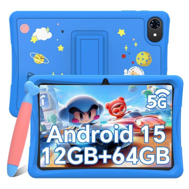 Detalle 2 de VEKFULPC K10: Tablet infantil 10,1" con stylus, 4 GB/64 GB y control parental