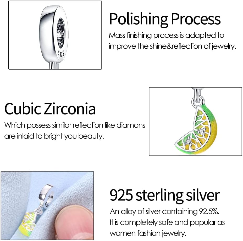 Detalle de KUNSIR 925 Sterling Silver Charms for Women – Pandora Compatible, 4.5–5mm Hole