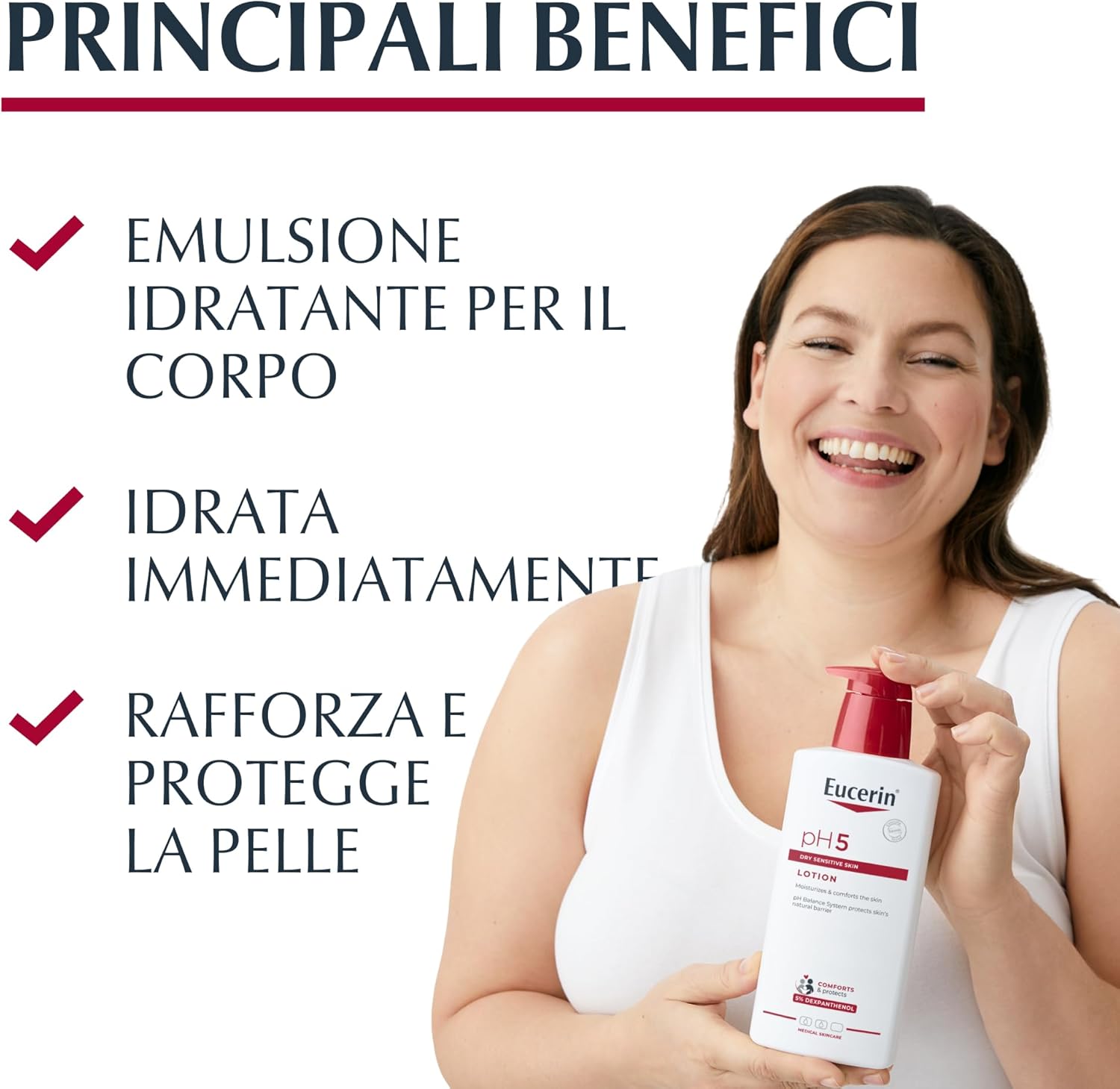Thumbnail 1 de Eucerin pH5 Emulsione Corpo Idratante 400 ml con 5% Dexpantenolo e Glicerina