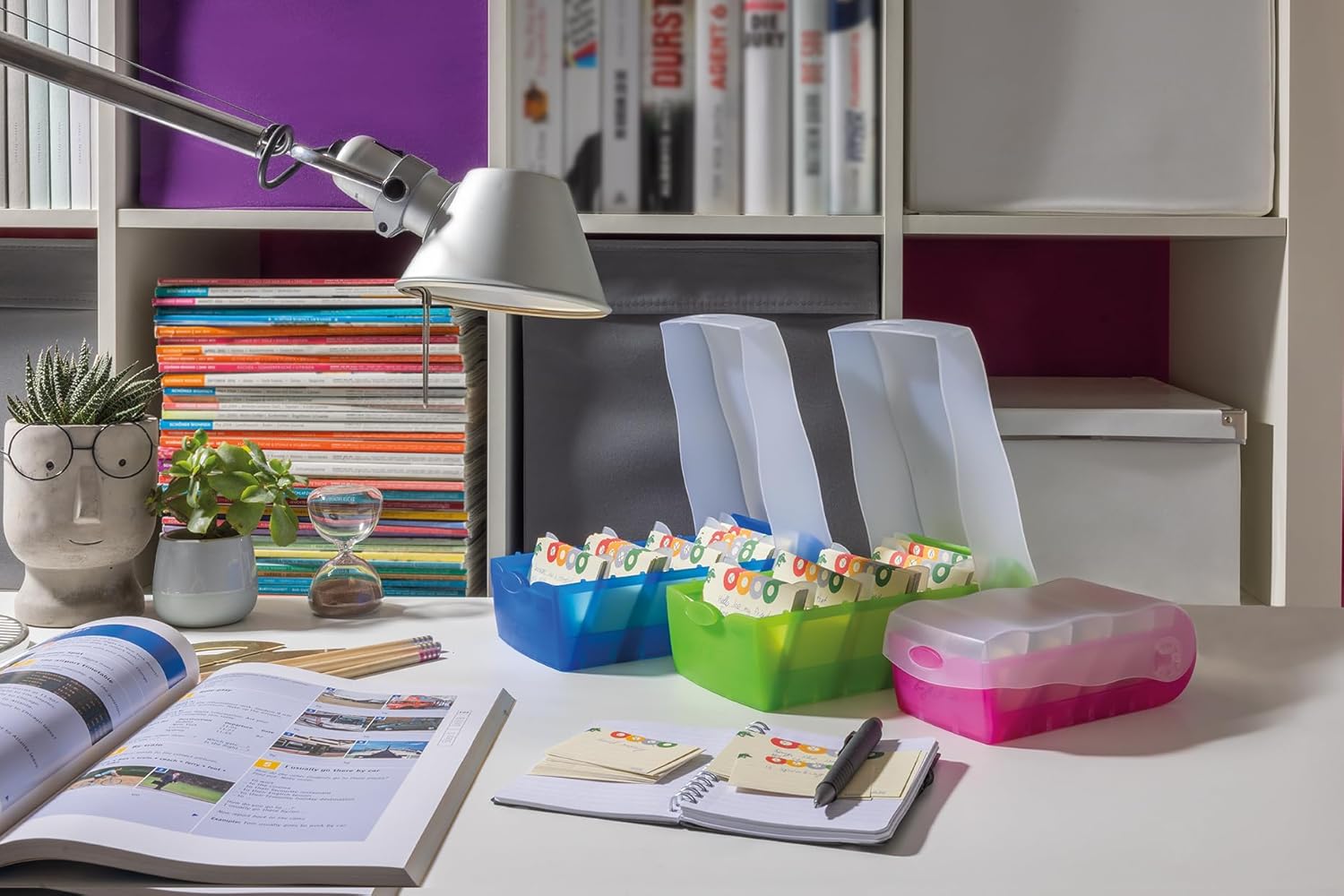 Thumbnail 6 de HAN Lernkarteibox CROCO – 5-Fächer-Lernsystem, DIN A8, 500 Karten, inkl. 100 Lernkarten
