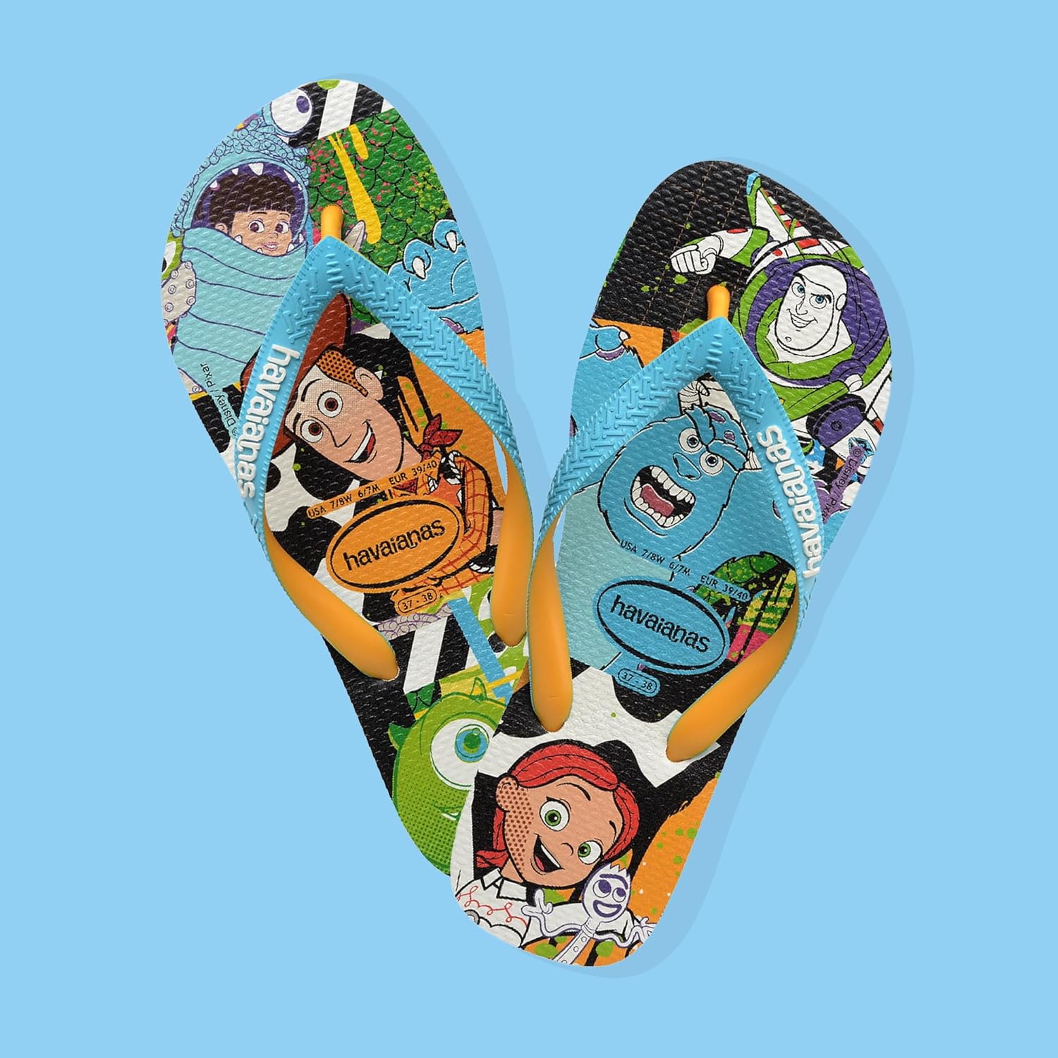 Detalle de Havaianas Infradito Disney Eleganti – Unisex Adulto, Comfort e Stile con Disegni Disney e Pixar