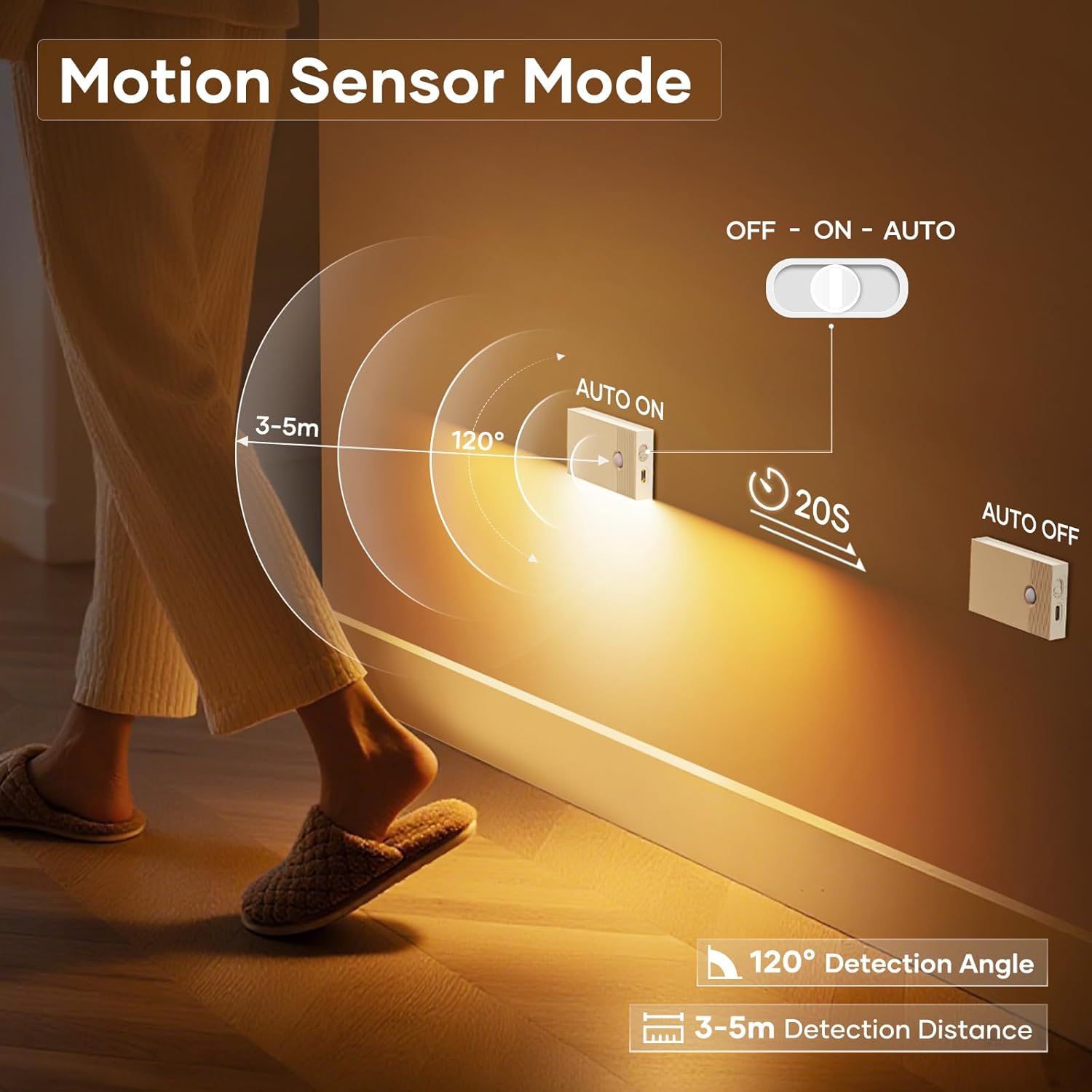 Thumbnail 3 de Nachtlicht mit Bewegungsmelder 6er LED USB-C