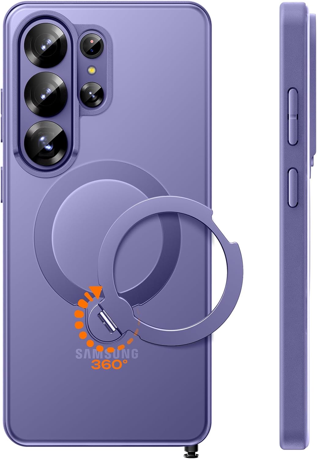 Detalle de TOCOL Cover magnetica con supporto per Samsung Galaxy S26 Ultra 6,9” compatibile MagSafe, viola