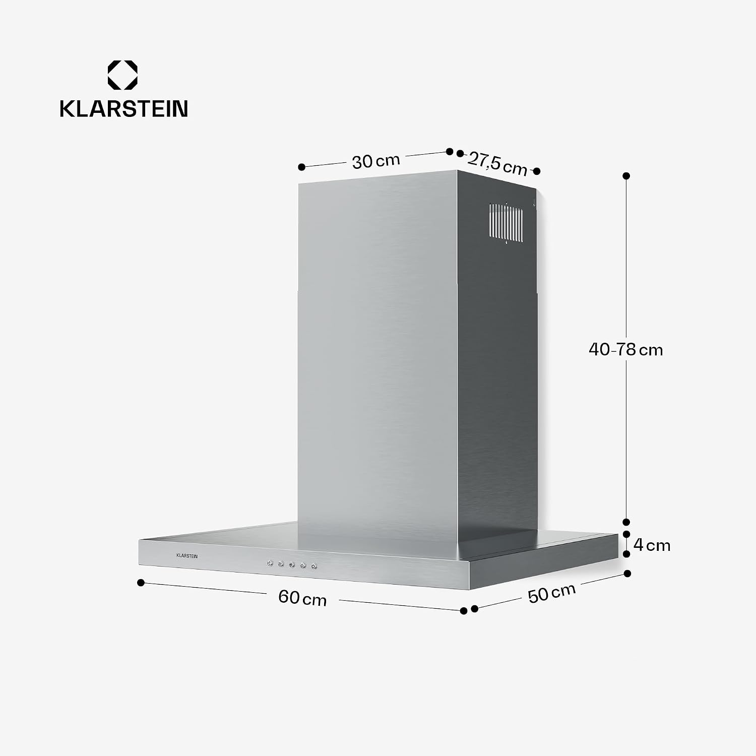 Thumbnail 6 de Klarstein Limelight 10033777 – okap ścienny 60 cm, stal nierdzewna, LED