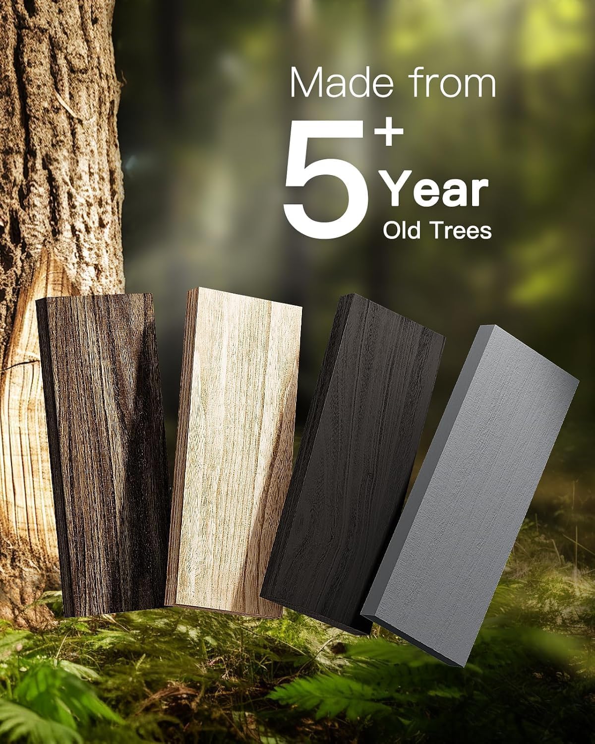 Thumbnail 6 de AMADA Corner Floating Shelves, Paulownia Wood