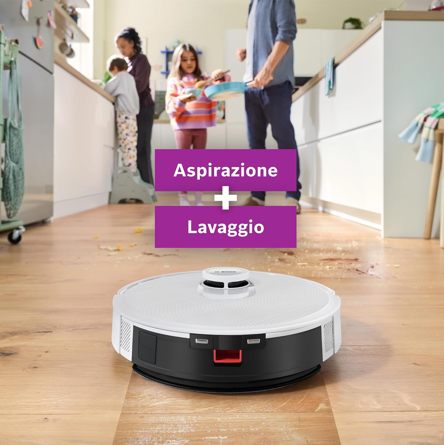 Detalle 2 de Bosch Spotless+Robot 11.000Pa aspirapolvere e lavapavimenti