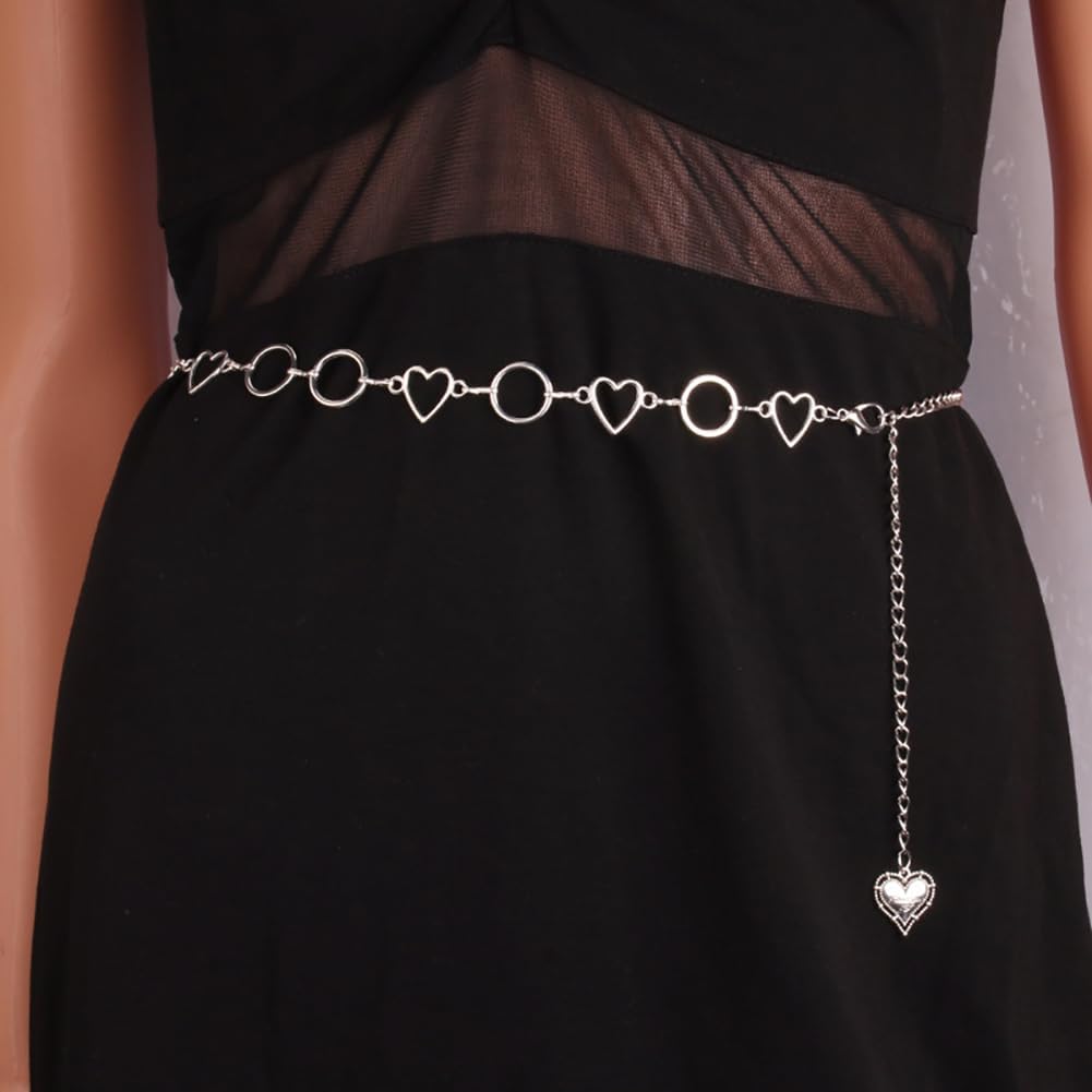 Thumbnail 2 de Liutufy Love Hearts Waist Chain for Women – Adjustable Heart Pendant Belt