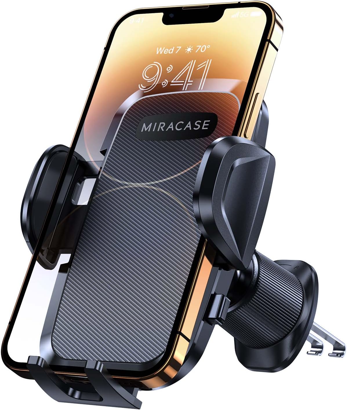 Thumbnail 6 de Miracase 2nd Generation Magnetic Car Phone Holder with Metal Vent Clip (Universal, 360° rotation)