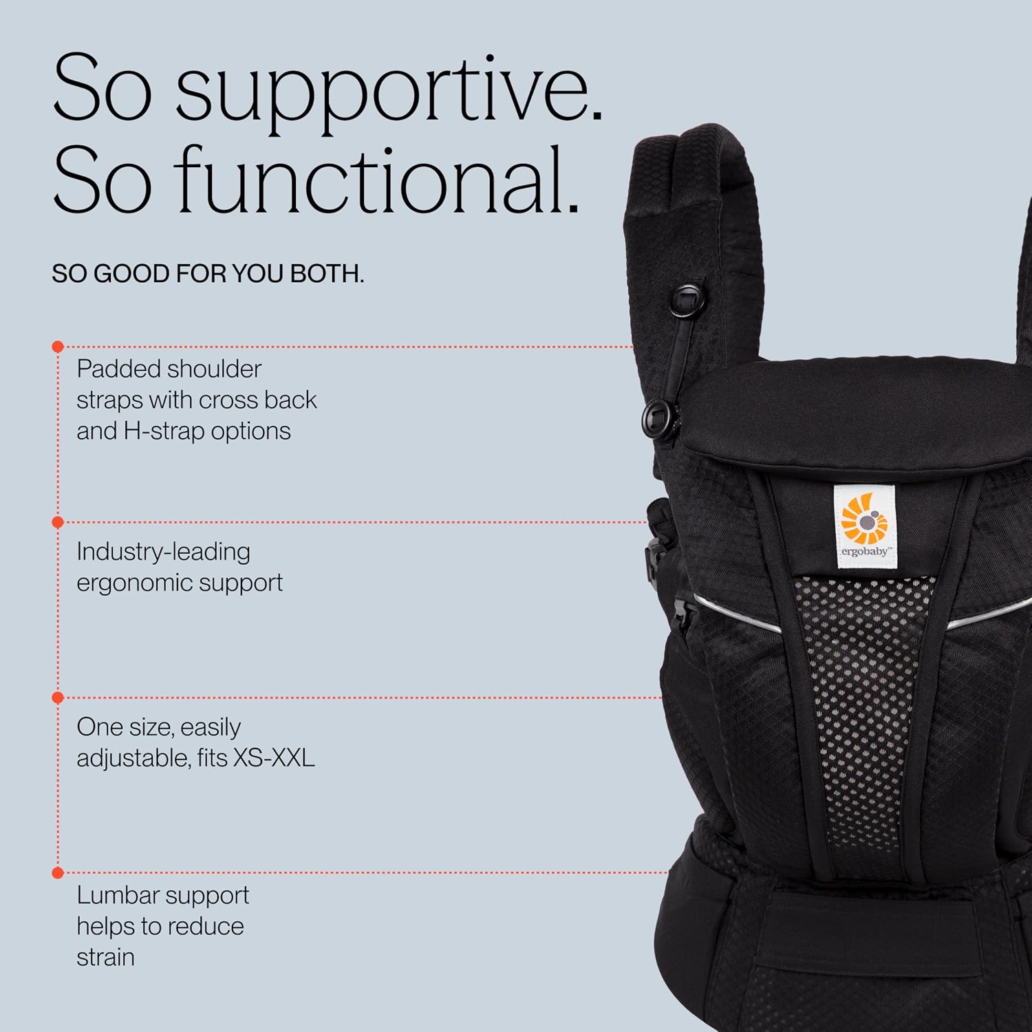 Thumbnail 3 de Ergobaby Omni Breeze Baby Carrier: Breathable, Ergonomic Comfort from Newborn to Toddler