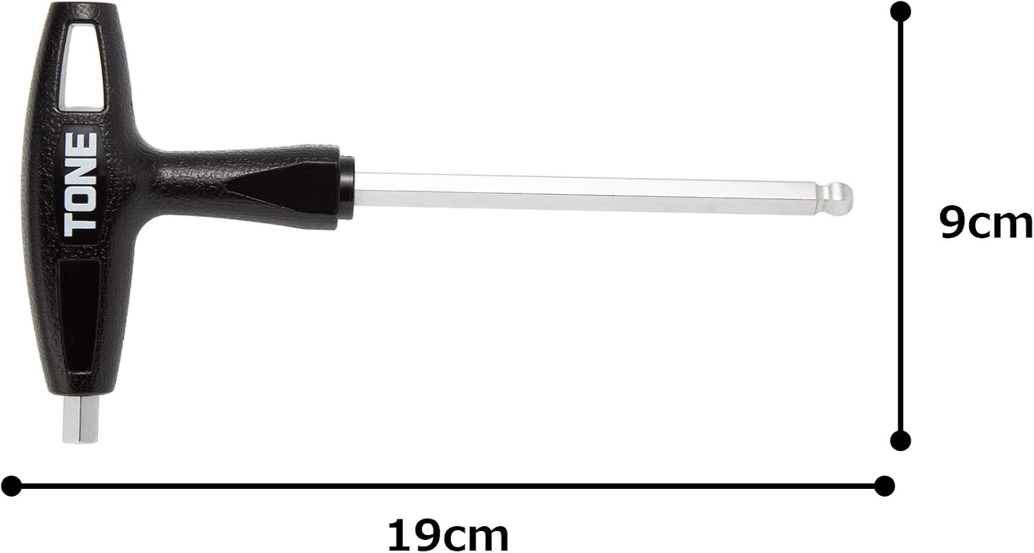 Thumbnail 3 de トネ(TONE) TGBHW-08 グリップボールポイント六角レンチ 二面幅8mm・全長191mm