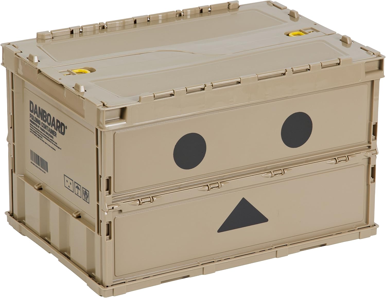 Detalle 2 de トラスコ中山 TR-C50B-A-DNB ダンボー薄型折りたたみコンテナ 50L ロックフタ付き