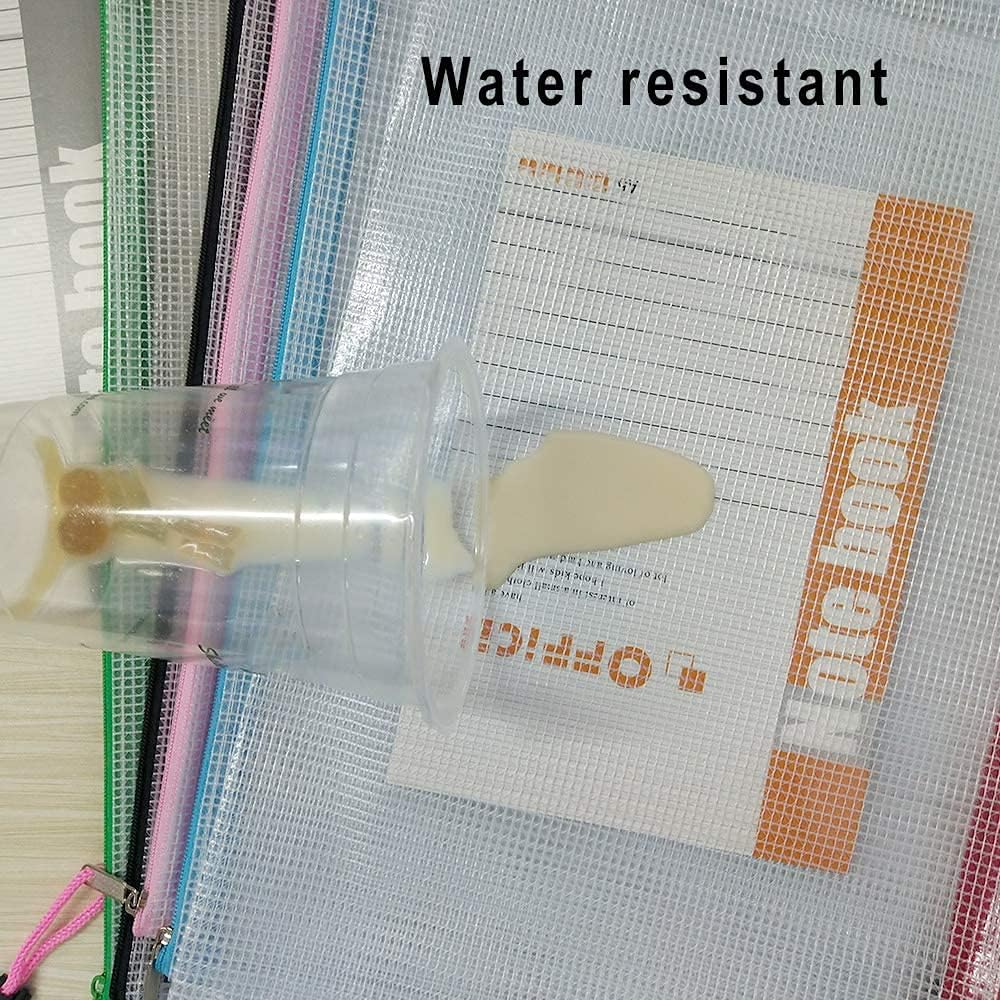 Thumbnail 2 de Plastic Wallets 30PCS A4 Zip Wallets PVC Waterproof Zip Lock Bags (10 Colours)