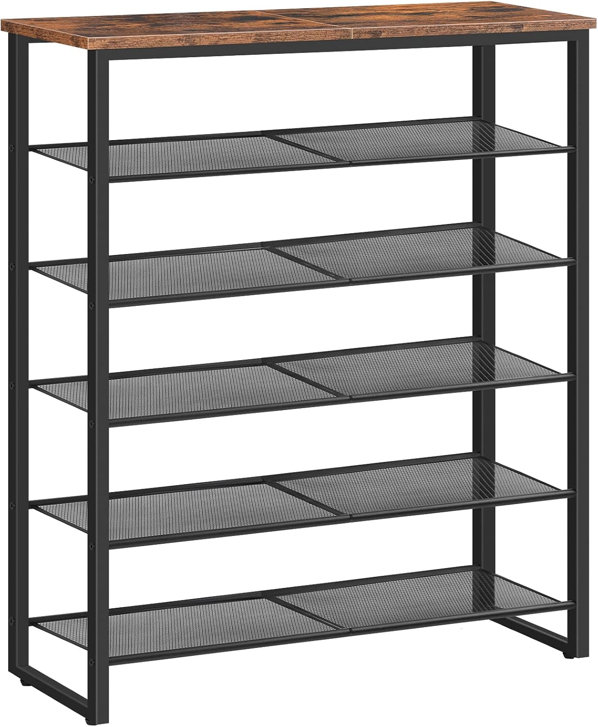 HOOBRO EBF67XJ01G1 : étagère à chaussures 6 niveaux pour 18-24 paires, couloir et entrée