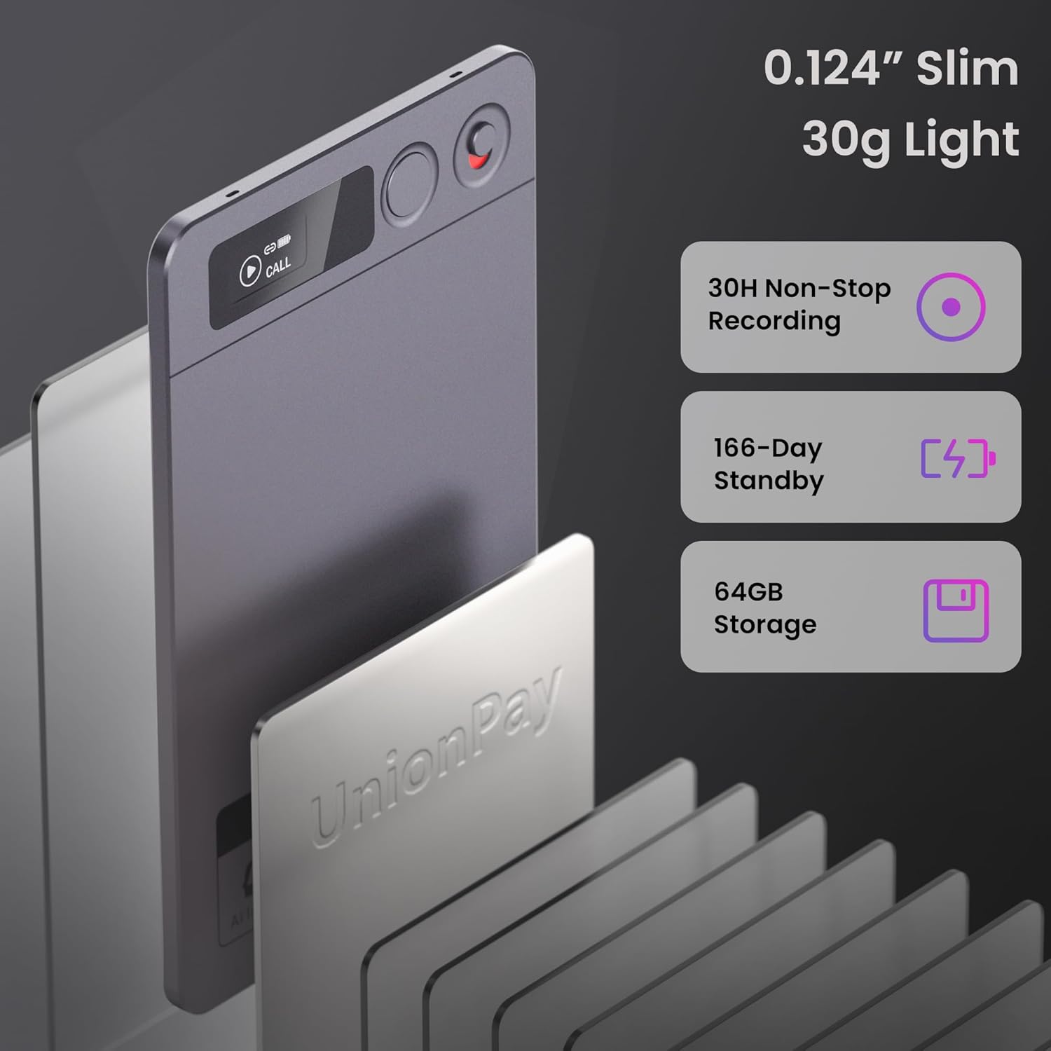 Thumbnail 5 de AI Voice Recorder Note Pro 64GB