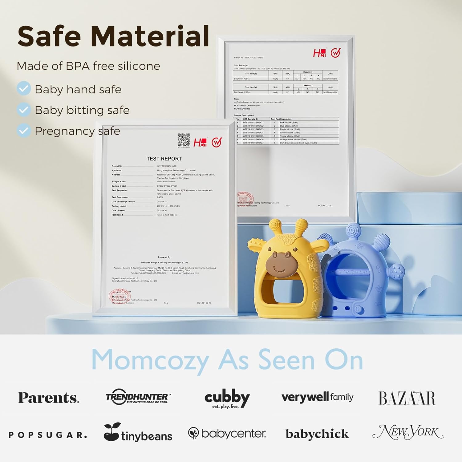 Thumbnail 6 de Momcozy Baby Teether Toys: Food Grade Silicone Teething Relief for 0–12 Months