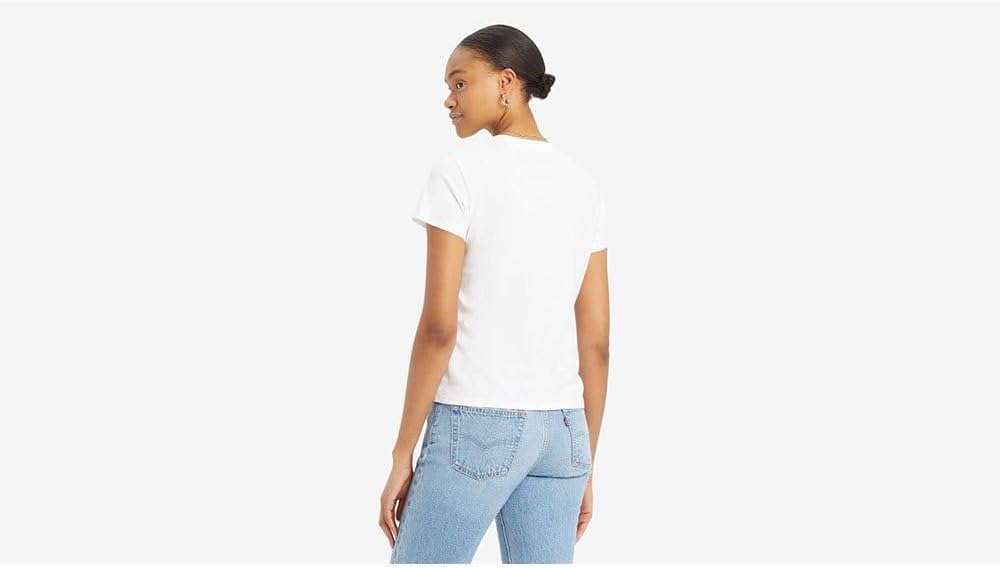 Detalle 2 de Levi's Femme The Perfect Tee T-Shirt, Floral BW Fill Bright White – XS