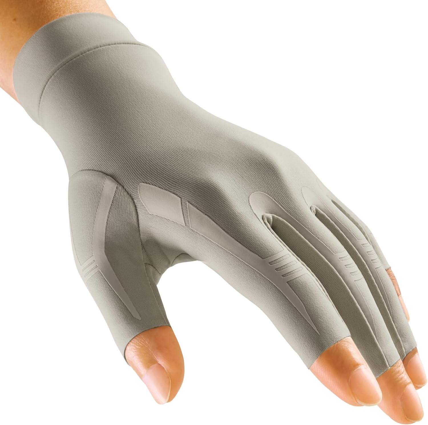 Thumbnail 6 de FREETOO All-Around Compression Arthritis Gloves (Fingerless) for Hand Pain & Carpal Tunnel Relief, Black, Size M