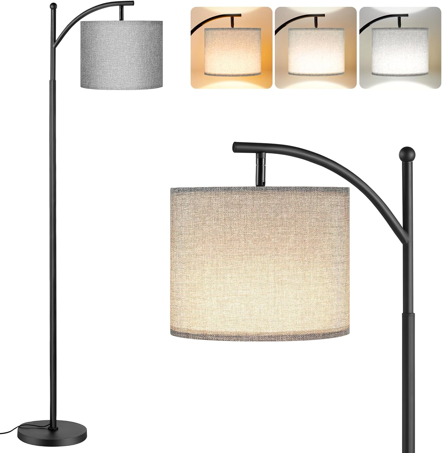 Detalle de Aooshine 60" Floor Lamp 3-Colour 9W