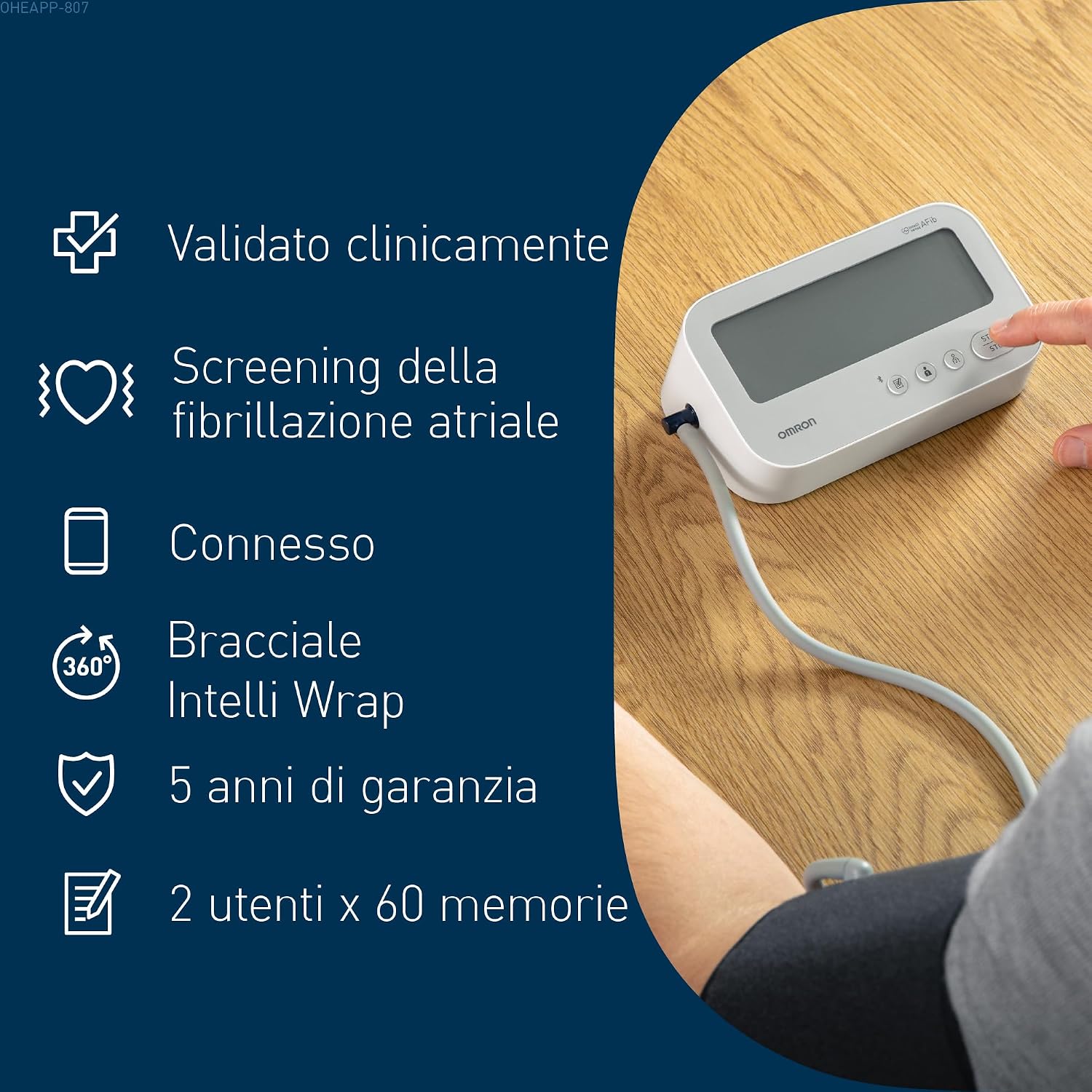Thumbnail 5 de Omron X4 Connect AFib misuratore di pressione da braccio