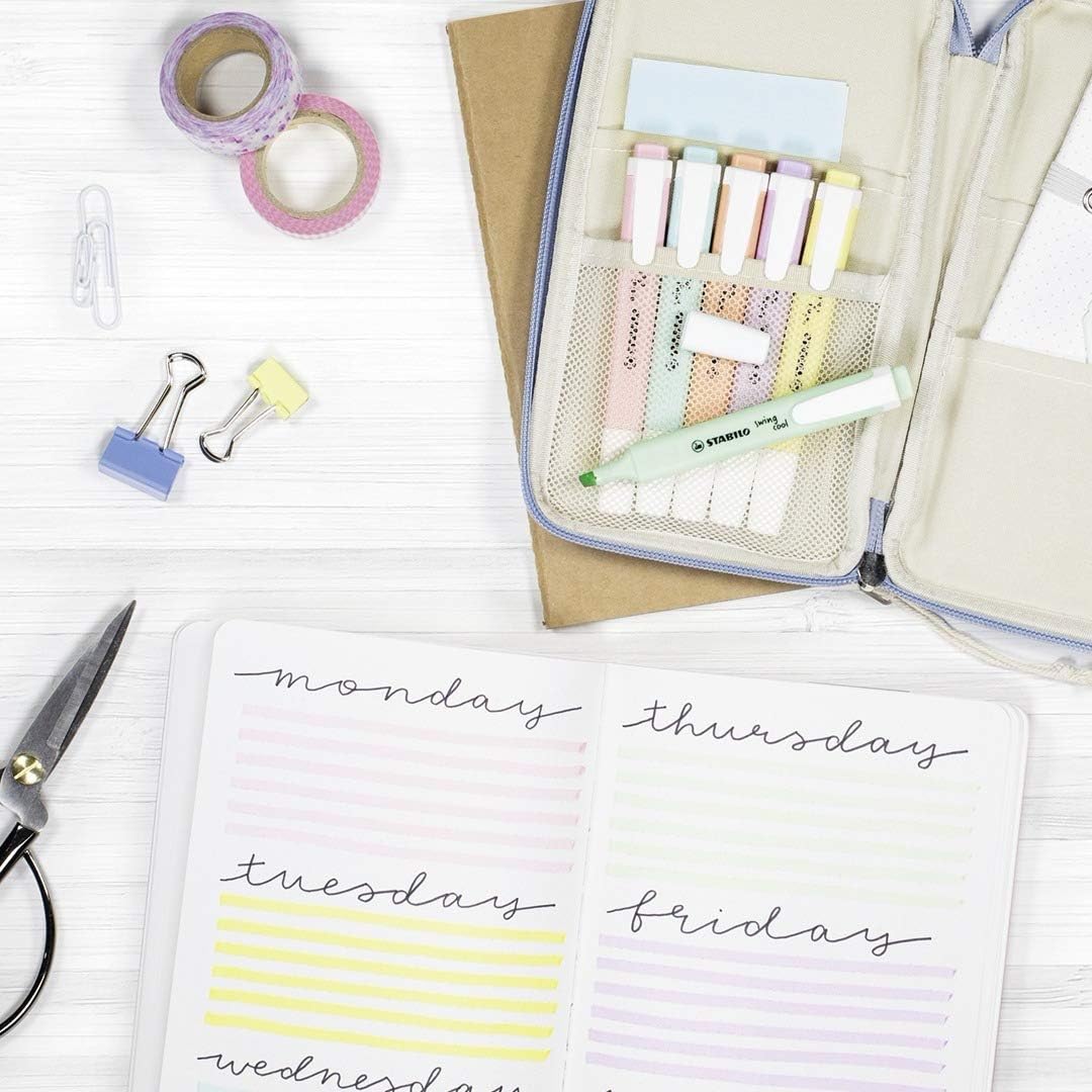 Detalle de STABILO Textmarker swing cool Pastel 6er Pack – schlank, zuverlässig und farbenfroh