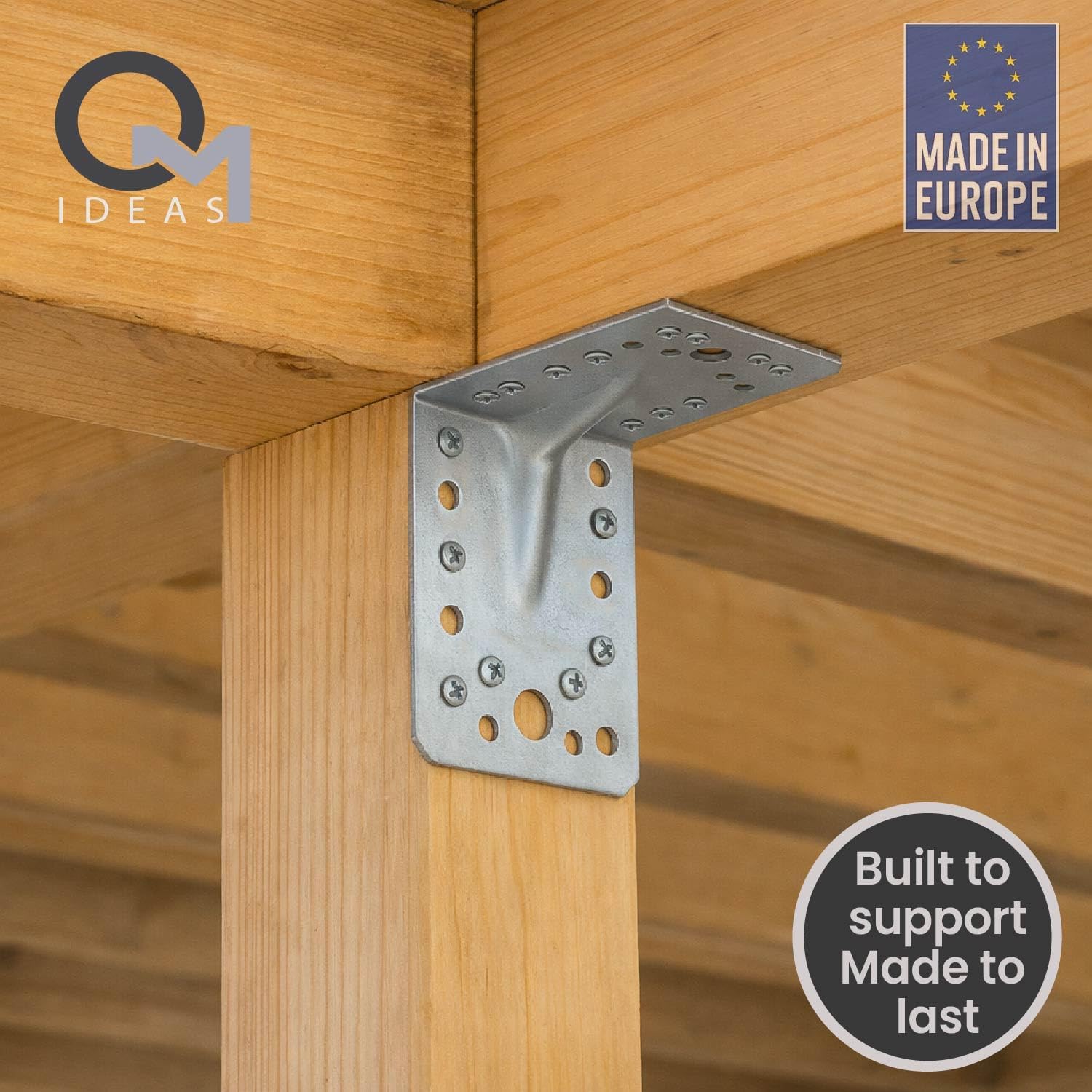 Thumbnail 4 de OMIDEAS 10 x Angle Brackets 90 x 90 x 65 mm