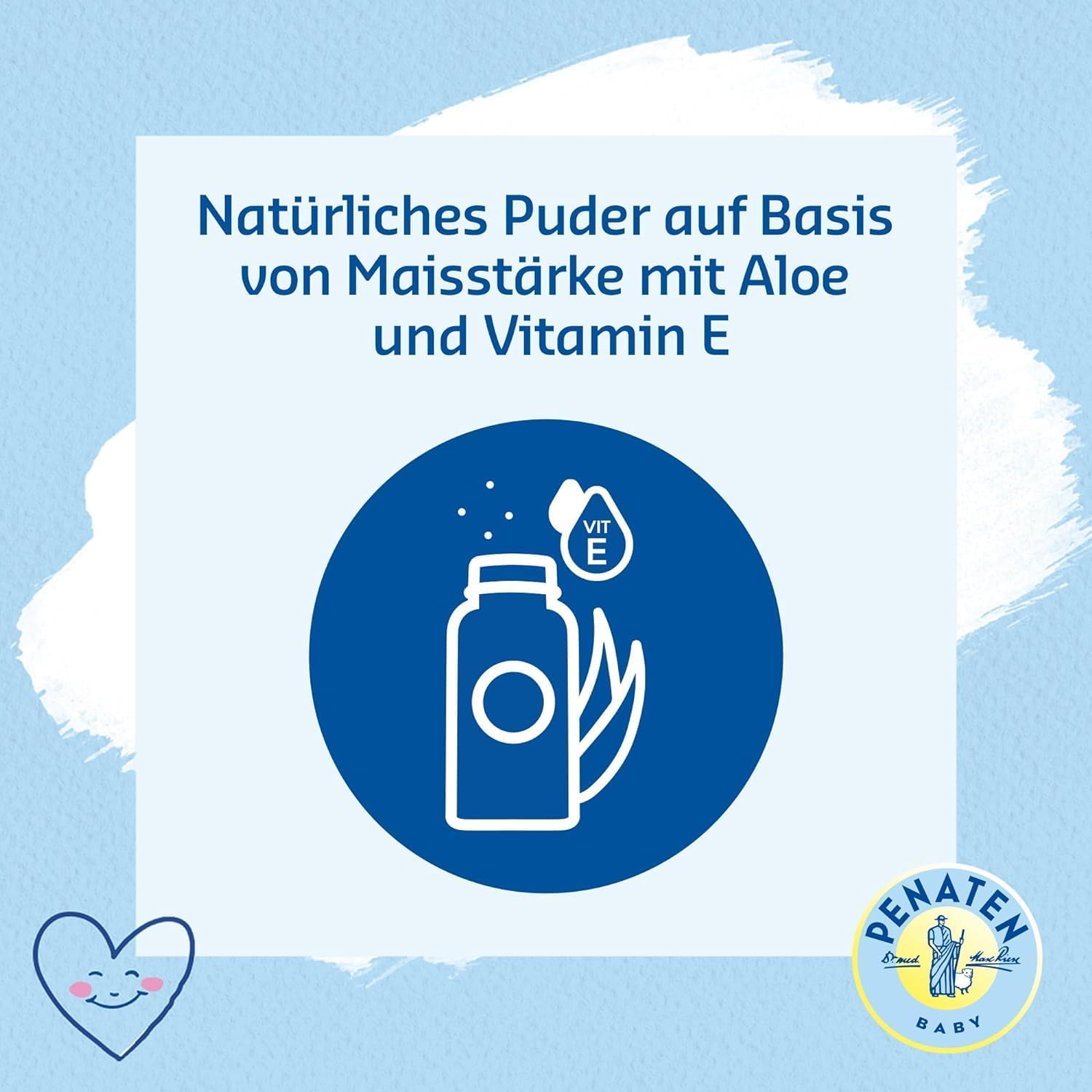 Thumbnail 5 de Penaten Poudre naturelle pour bébé à l’aloe vera et vitamine E (100 g) pour peaux sensibles