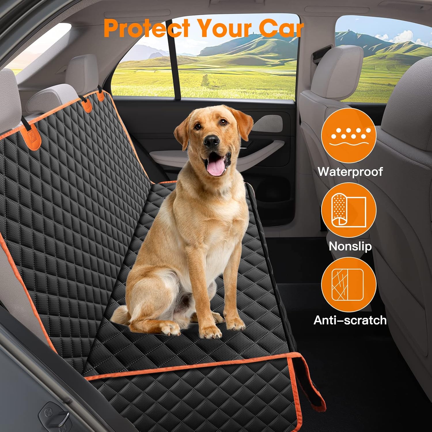 Thumbnail 5 de JOEJOY Dog Car Seat Cover 119x137 cm