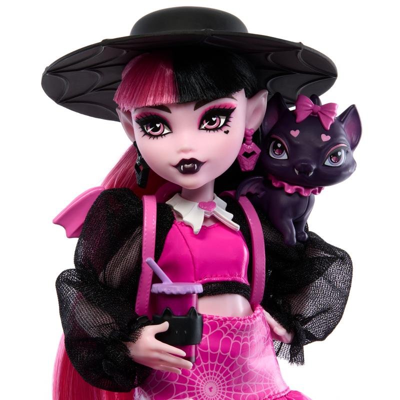 Detalle 2 de Muñeca Draculaura Monster High G3 Core Refresh 35 cm de Mattel