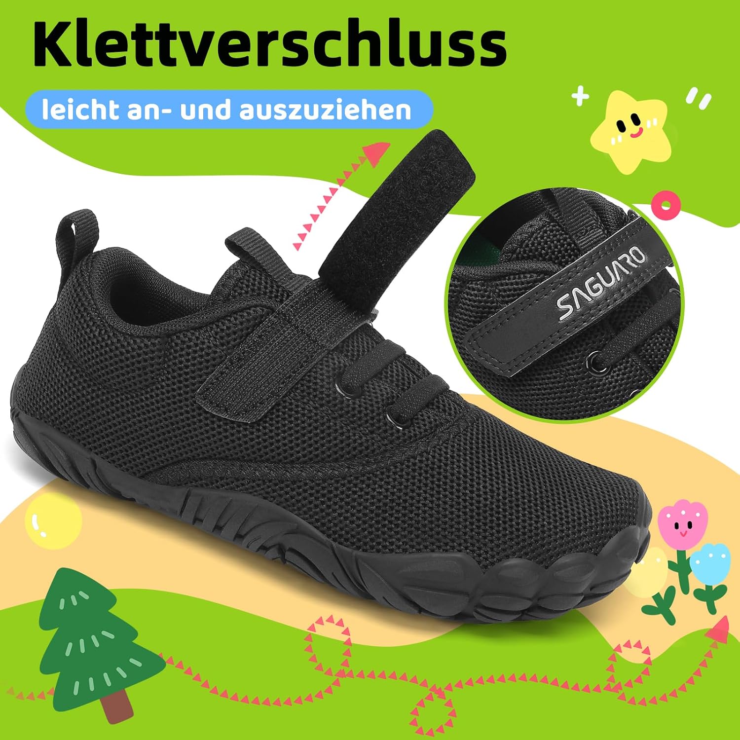 Thumbnail 3 de SAGUARO Kinder Barfußschuhe Leicht, rutschfest & flexibel – Gr. 24–36