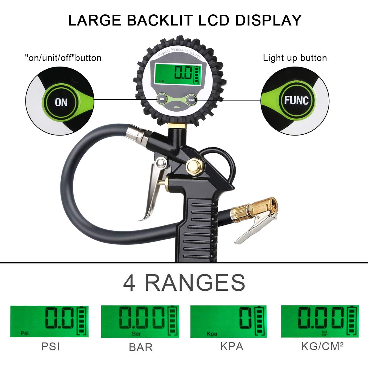 Thumbnail 2 de URAQT Luftdruckprüfer 220 PSI für Reifen